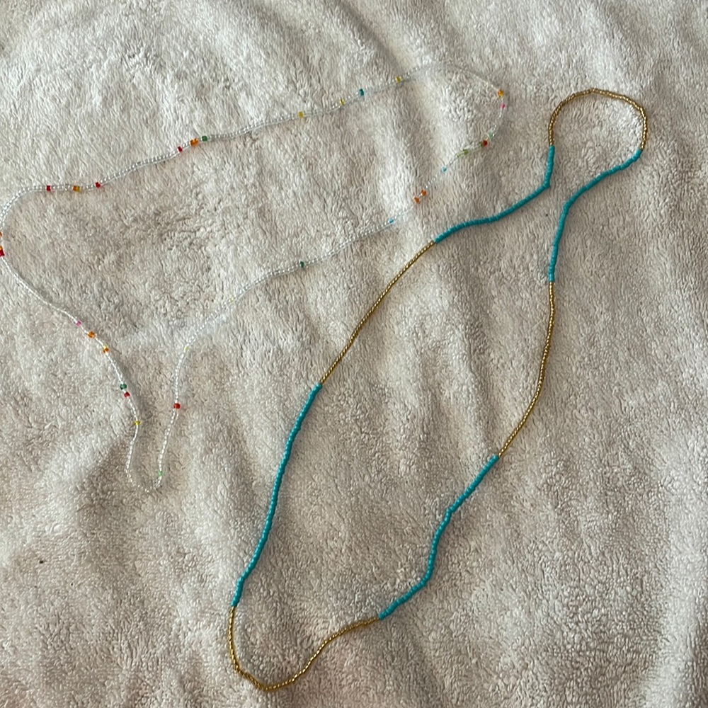 Two piece double beaded neacklaces